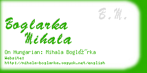 boglarka mihala business card
